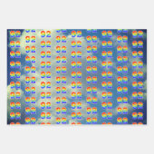 Fun, Colorful, Rainbow Spectrum Pattern 92 Event # Geschenkpapier Set (Vorderseite 3)