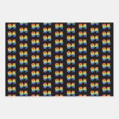 Fun, Colorful, Rainbow Spectrum Pattern 94 Event # Geschenkpapier Set (Vorderseite)