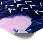 Fun Colorful Scottish Loch Watercolor Poster (Ecke)