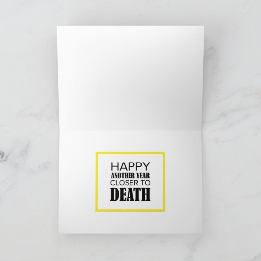 Fun Colorful Skull Geburtskarte Karte (Innenseite)