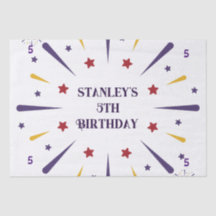 Fun Colorful Star Geburtstagsparty