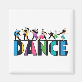 Fun & Colorful Strip Dancer Magnet