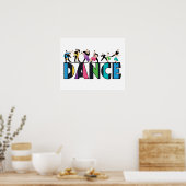 Fun & Colorful Strip Dancer Poster (Küche)