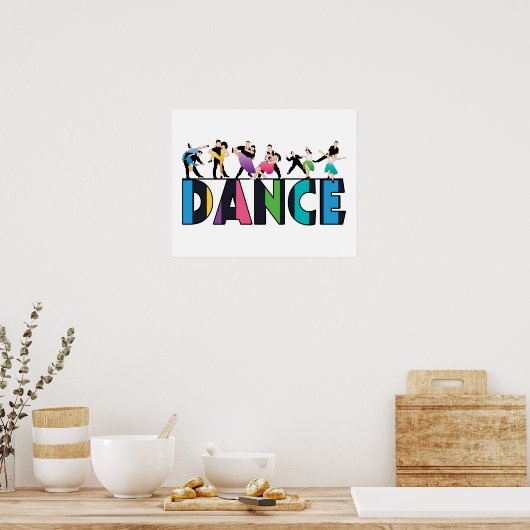 Fun & Colorful Strip Dancer Poster (Küche)