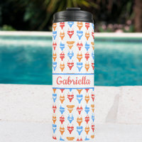 Fun Colorful Summer Pool Strand Personalisierter N