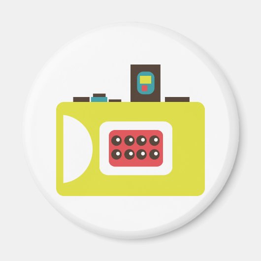 Fun Colorful Super S Kamera Fotograf Magnet (Vorne)