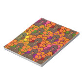 Fun Colorful Thanksgiving Turkeys Notizblock (Rotiert)