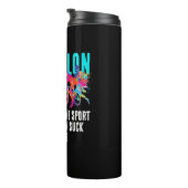 Fun Colorful Triathlon Sport Spaß Paint Spritzers Thermosbecher (Nach rechts gedreht)