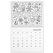 Fun Coloring Calendar Kalender (Jan 2026)