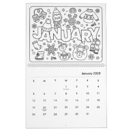 Fun Coloring Calendar Kalender