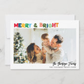 Fun Colors Frohe und helle Weihnachten Foto (Vorderseite)