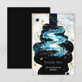 Fun Comet Space zum Geburtstag Dankeskarte (Vorne/Hinten)