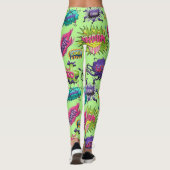 Fun-Comic-Blasen Leggings (Rückseite)
