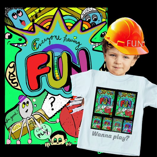 Fun Comic Illustration der Zusammengehörigkeit