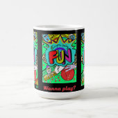 Fun Comic Illustration der Zusammengehörigkeit Kaffeetasse (Mittel)