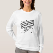 Fun-Comic-Stil callout Sprache Blase T-Shirt (Vorderseite)