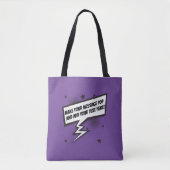 Fun-Comic-Stil callout Sprache Blase Tasche (Vorderseite)