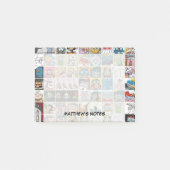 Fun Comic Zeichen Kids Muster Personalisiert Pos Post-it Klebezettel (Vorderseite)