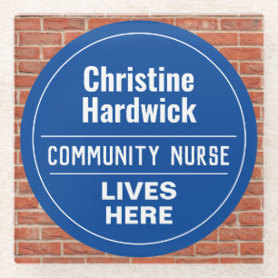 Fun Community Nurse Wall Plaque Stil Glasuntersetzer