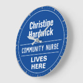 Fun Community Nurse Wall Plaque Stil Große Wanduhr (Winkel)