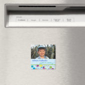 Fun Confetti Birthday Foto Magnet (In Situ (Geschirrspüler))