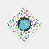 Fun Confetti Monster Mash Geburtstagsparty Serviette (Ecke)