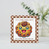 Fun Cookie Backen Party Einladung (Stehend Vorderseite)