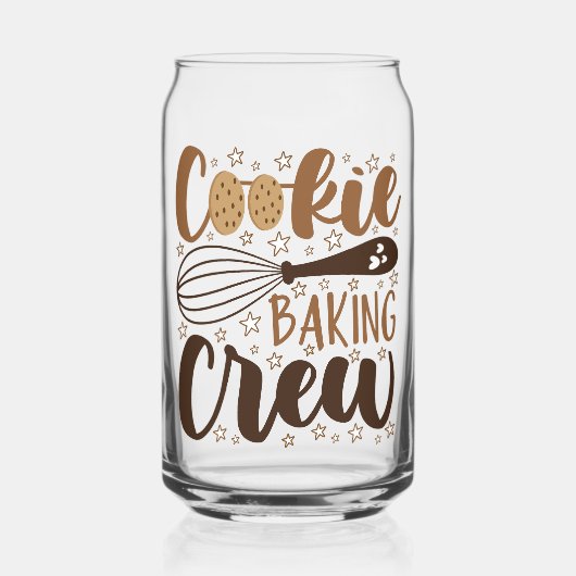 Fun Cookie Baking Crew Design Dosenglas (Vorderseite)