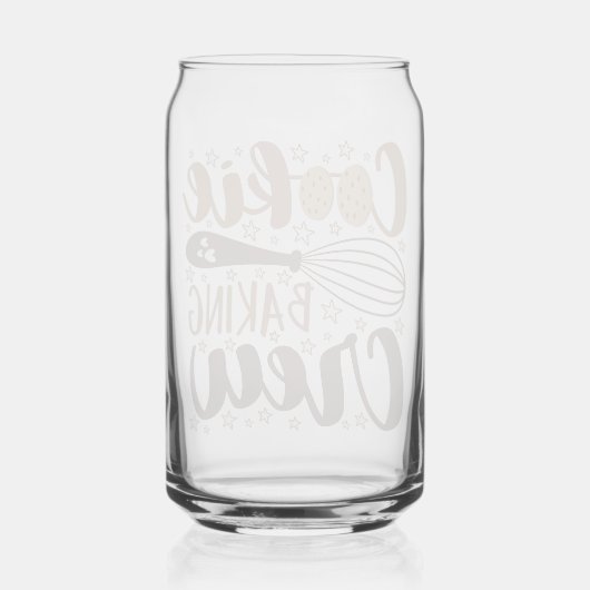 Fun Cookie Baking Crew Design Dosenglas (Rückseite)