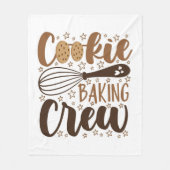 Fun Cookie Baking Crew Design Fleecedecke (Vorderseite)
