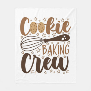 Fun Cookie Baking Crew Design Fleecedecke