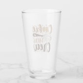 Fun Cookie Baking Crew Design Glas (Rückseite)