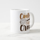 Fun Cookie Baking Crew Design Jumbo-Tasse (Vorderseite Rechts)