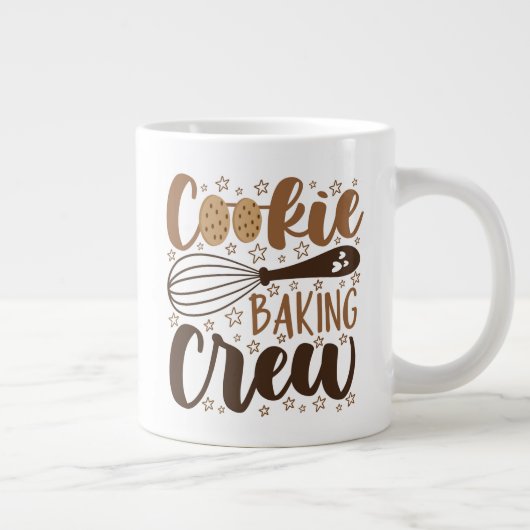 Fun Cookie Baking Crew Design Jumbo-Tasse (Rechts)