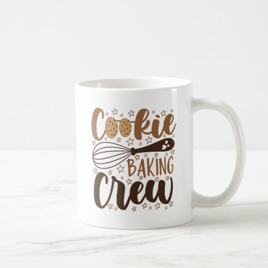 Fun Cookie Baking Crew Design Kaffeetasse (Rechts)