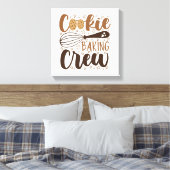 Fun Cookie Baking Crew Design Leinwanddruck (Insitu (Schlafzimmer))
