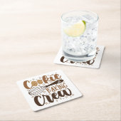 Fun Cookie Baking Crew Design Rechteckiger Pappuntersetzer (Vor Ort)