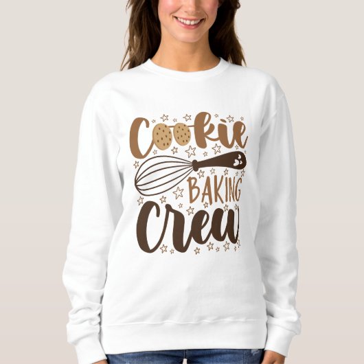 Fun Cookie Baking Crew Design Sweatshirt (Vorderseite)