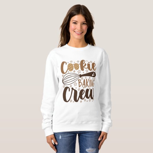 Fun Cookie Baking Crew Design Sweatshirt (Vorne ganz)