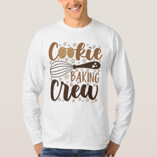Fun Cookie Baking Crew Design T-Shirt