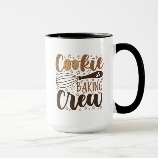 Fun Cookie Baking Crew Design Tasse (Rechts)
