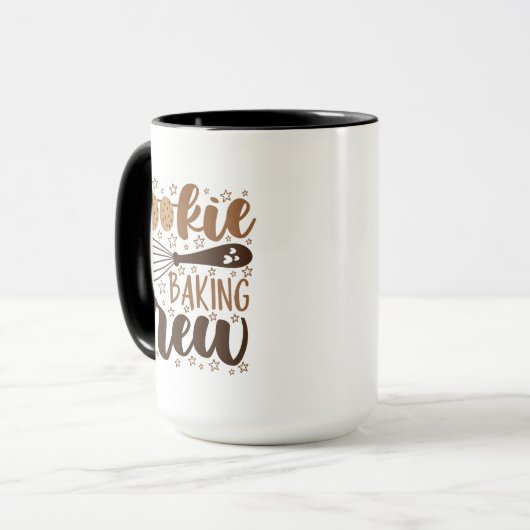 Fun Cookie Baking Crew Design Tasse (Vorderseite Links)