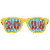 Fun Cool 2026 Silvester Party Swag Sonnenbrille (Vorderseite)