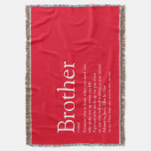 Fun Cool Brother Definition Modern Red Decke (Vorderseite Vertikal)