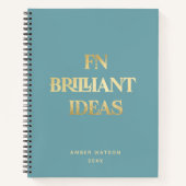 Fun Cool Chic Individuelle Name Brilliant Ideenpla Notizblock (Vorderseite)