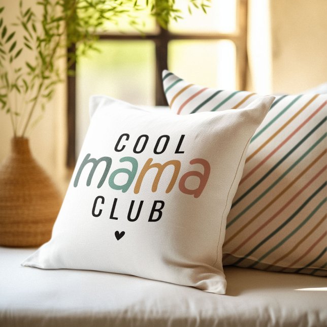 Fun Cool Mama Club, Mama Geschenk Kissen (Von Creator hochgeladen)