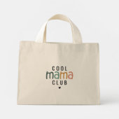 Fun Cool Mama Club, Mama Geschenk Mini Stoffbeutel (Rückseite)