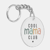 Fun Cool Mama Club, Mama Geschenk Schlüsselanhänger (Vorderseite links)