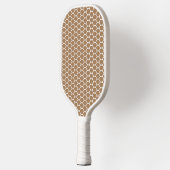 Fun Cool Mocha White Oval Honeycomb Muster Pickleball Schläger (Links)