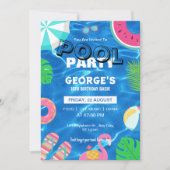 Fun Cool Pool Party | Einladung zum Geburtstag (Vorderseite)